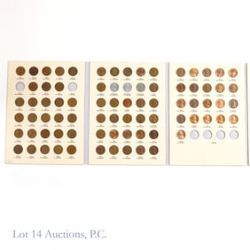 1930 - 1958 USA Lincoln Wheat Cents in Folder (79)