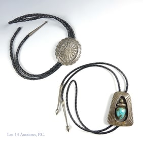 Bolo Ties with Sterling Silver Slides (2)