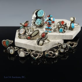 Sterling Silver SW Native American Rings (15)