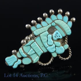 Lavonne Lalio Silver Turquoise Zuni Ring