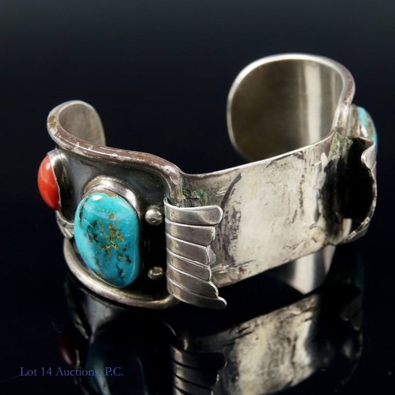 Sterling Silver Turquoise Cuff Bracelet (1 of 4)