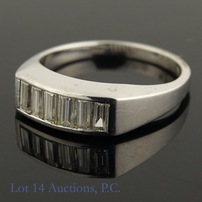 14K W Gold Channel Set Diamond Ring (1 of 4)