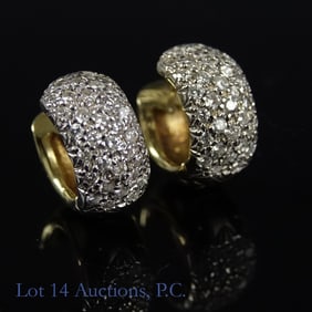 14K Y Gold Diamond Earrings