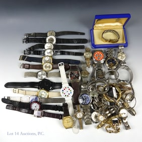 Watches Lot, Quartz & Mechanical (63)