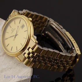 Vintage 80s Omega De Ville Quartz Men's Watch