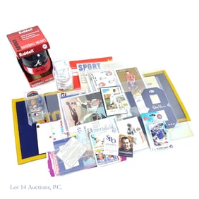 Variety Of Sports Memorabilia