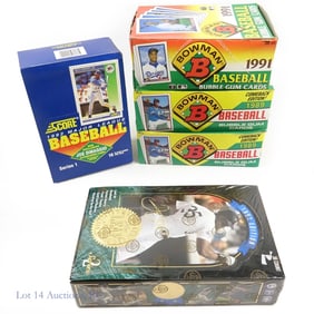 Boxes of Sealed Baseball Card Packs