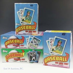 Boxes of Sealed Baseball Card Packs