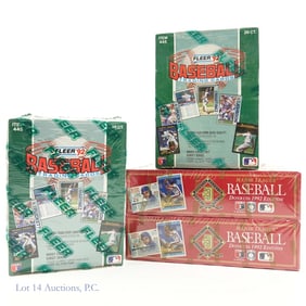 1992 Fleer (2) & Donruss (2) Baseball Cards