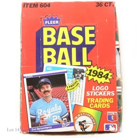 1984 Fleer Baseball Cards Box
