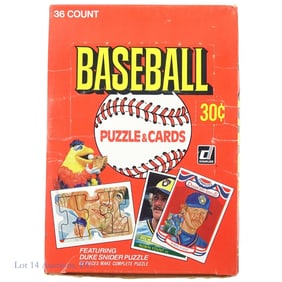 1984 Donruss Baseball Cards Box