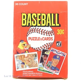 1984 Donruss Baseball Cards Box
