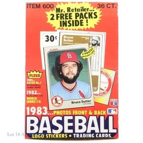 1983 Fleer Baseball Cards Box