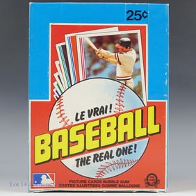 1982 O-Pee-Chee Baseball Cards Wax Pack Box