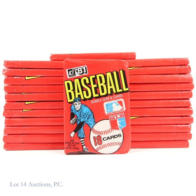 1981 Donruss Baseball Card Wax Packs (24 Sealed) (1 of 2)