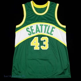 Jack Sikma Sgnd Seattle Jersey, JSA Witnessed COA