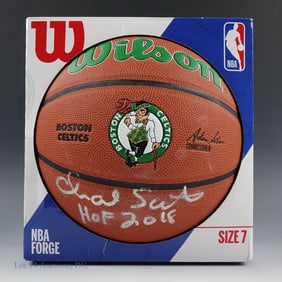 Charlie Scott Signed Basketball (COA)