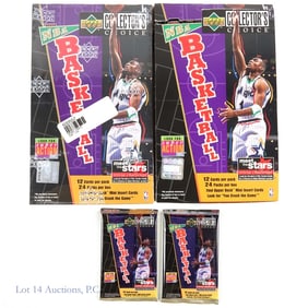 1996-7 UD Col Choice Basketball Cards Box ++
