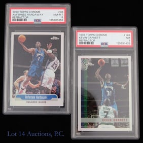 Kevin Garnett & Anfernee Hardaway Cards (PSA)