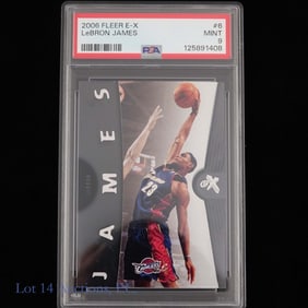 2006 Fleer E-X LeBron James (PSA9)
