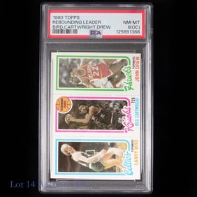 1980 Topps RL Bird, Cartwright, Drew (PSA8)