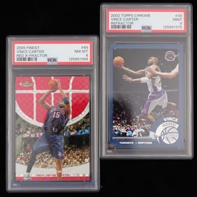 Topps Chrome & Finest Vince Carter Refractor Cards (PSA)