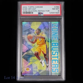 2002 Topps Chrome Kobe Bryant (PSA8)