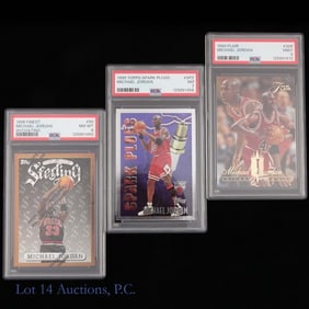 Flair, Topps & Finest Michael Jordan Cards (PSA)