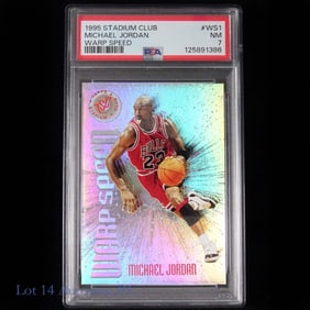 1995 Stadium Club Warp Speed Michael Jordan (PSA 7) Rare Set