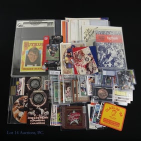 Assorted Chicago Bears Memorabilia
