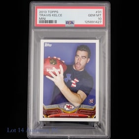 2013 Topps Mini Rookie Travis Kelce (PSA10)