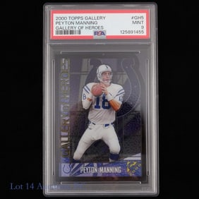 2000 Topps Gallery Peyton Manning (PSA9)