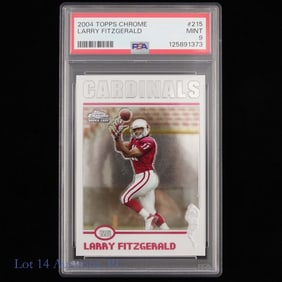 2004 Topps Chrome Rookie Larry Fitzgerald (PSA9)
