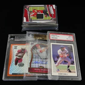 15 Assorted Sports Cards With Relics Or Auto's