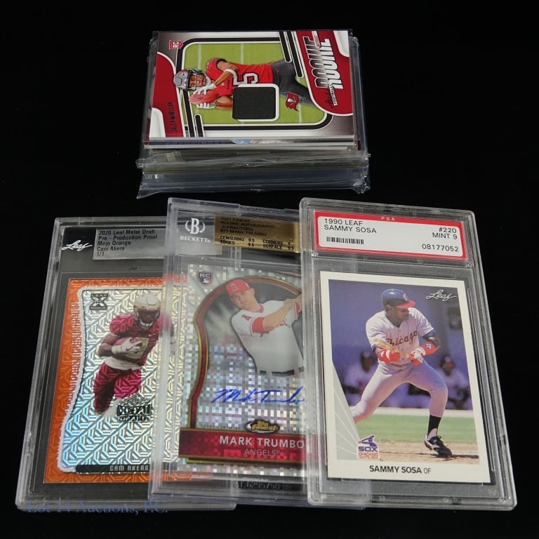 15 Assorted Sports Cards With Relics Or Auto's (1 of 5)