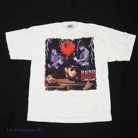 Vintage 1990s Hank Williams Jr. Fan Club Shirt