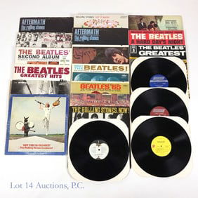 The Beatles & The Stones Vinyl Records Lot (18)