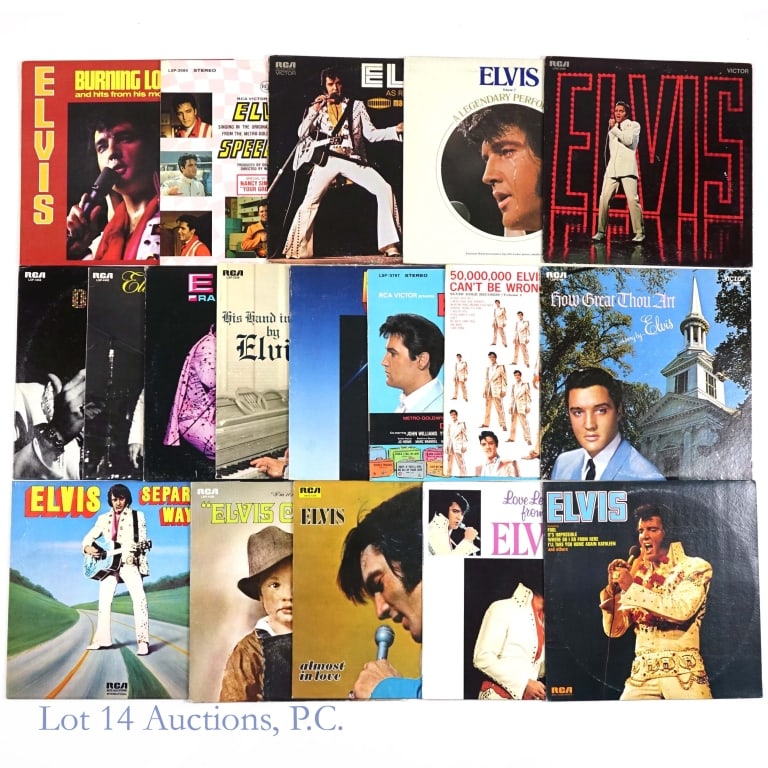Elvis Presley 12" Vinyl Records (18) (1 of 5)