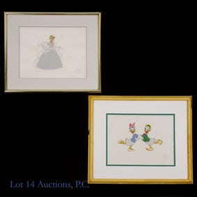 Disney Serigraph Cel, Cinderella, Donald Duck (2)