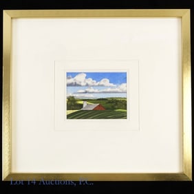 Watercolor Landscape Charles Sanderson (1925-1993)