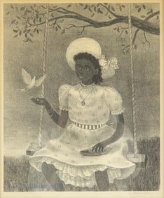 Doris Lee "The Dove" Signed Lithograph