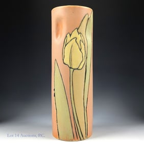 Weller Etched Matte Floral Vase