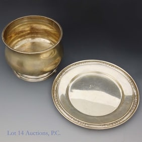 Sterling Silver Plate & Bowl