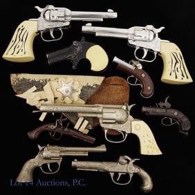 Vintage Toy Cap Guns Hubley, Nichols, More (9)