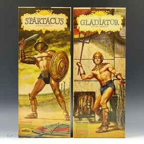 Vintage Aurora Spartacus & Gladiator Model Kits
