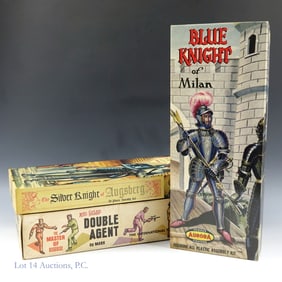Vintage Aurora Knights Model Kits,  Mike Hazard