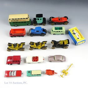 Vintage Tootsie, Matchbox, Dinky Diecast Cars (17)