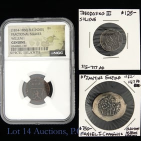 Byzantine & N. E. Indies Coins (3)