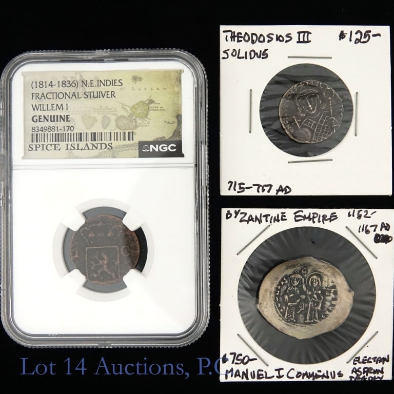 Byzantine & N. E. Indies Coins (3) (1 of 2)