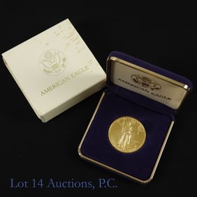 1992 American $50 Gold Eagle Bullion Coin OGP